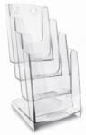 Arda Suport documente, plastic, 4 compartimente, format A6, Arda 70A64