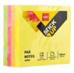 Deli Notes adeziv DELI 76X76mm 400 Buc. /Set, 4 culori Neon/Set (DLEA03003)