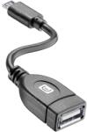Cellularline Адаптер Cellularline 8018080189357, MicroUSB(м) към USB(ж), черен