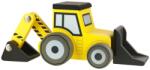 Orange Tree Toys Jucărie din lemn 2 în 1 Orange Tree Toys - Excavator și colector, galben (OTT07539)