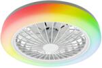 Polux Led rgbw димируемо таванно осветително тяло с вентилатор zambia led/24w/230v бяло + дистанционно управление (sa2496)