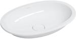 Omnires Shell M+ mosdótál 54x34 cm ovális alulról beépíthető fehér fényes SHELL540UPBP (SHELL540UPBP)