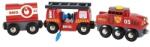 BRIO World, Tren de pompieri, jucarie din lemn Trenulet