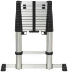 TOOLCRAFT Alimínium ötvözet Teleszkópos létra Szerelés szerszám nélkül Munkamagasság (max. ): 4.52 m Alumínium EN 131 15.9 kg (TO-9610686) (TO-9610686)