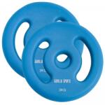Gorilla Sports Súlytárcsa szett 2 x 3 kg világos kék (101051-00030-0008) Súlytárcsa