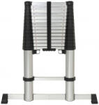 TOOLCRAFT Alimínium ötvözet Teleszkópos létra Szerelés szerszám nélkül Munkamagasság (max. ): 5.12 m Alumínium EN 131 18.68 kg (TO-9610266) (TO-9610266) - aqua
