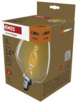 EMOS Z59D01 LED izzó E27 S123 3, 5W 130lm 1800K meleg fehér flame izzószál vintage 2 év garancia (Z59D01)