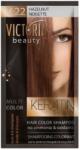 Victoria Beauty Оцветяващ шампоан с кератин - Лешников (v22), 4-8 измивания