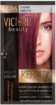 Victoria Beauty Оцветяващ шампоан с кератин - Череша (v46), 4-8 измивания