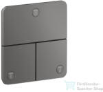 Hansgrohe AXOR SHOWERSELECT Softsquare 3 funkciós falsík alatti váltószelep, polírozott fekete króm 36781330 (36781330)