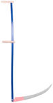 Strend Pro Garden Kaszanyél, Strend Pro Garden, 145 cm, kék, porfestett acél, 2 fa markolat, korrózióálló, univerzális csatlakozás (TC211059) (TC211059)