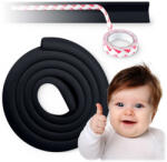 RicoKids Élvédő habszalag, Ricokids 798701, fekete, bútorélekhez, 200 cm, UV-álló, 3M ragasztóval, puha hab (TE798701) (TE798701)