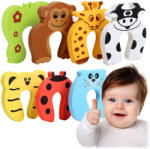 RicoKids Ajtóütköző, Ricokids, 798600, többszínű, ujjbecsípődés-gátló, állatos figurák, 10, 5 x 10 cm, 7 db, UV-álló (TE798600) (TE798600)