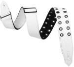 Levy's Rebel Leather White/Eyelet Curea de chitară (M80RBEY-WHT)