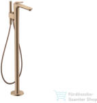 Hansgrohe AXOR CITTERIO C szabadon álló kádtöltő csaptelep zuhanyszettel, négyszög metszéses fogantyúval, alaptest nélkül, polírozott vörös arany hatású 49441300 (49441300)