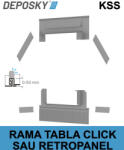 DEPOSKY AC Rama etansare tabla faltuita KSS cu click sau retropanel (DS-KSS C2A)