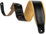 Levy's Amped Leather Black/Suede Curea de chitară (M26SPD-BLK-TAN)