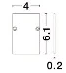 Nova Luce Mágneses fénycsík borítója Nova Luce Buxton Magnetic 6, 1 x 4 cm (NOL-9252012)