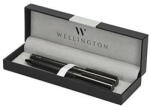 Wellington Golyóstoll készlet WELLINGTON Carbon golyóstoll + rollertoll antracit díszdobozban (1950214) - mystock