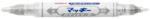 Zebra Lakkmarker kétvégű ZEBRA Mckie olajbázisú extra fine 0, 7-1, 2 mm ezüst (57579) - mystock
