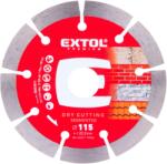 Extol Gyémánt szegmens vágókorong - száraz vágás, O 115x22, 2x1, 8mm, EXTOL PREMIUM (8803011)