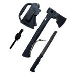 Depox Topor tactic de vanatoare cu amnar, cutit si fluier, DEPOX®, 35, 5 cm, teaca inclusa (1005)