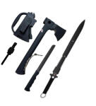 DEPOX Set topor multifunctional si sabie de vanatoare, DEPOX®, 35, 5 cm , teaca inclusa (0994)