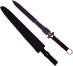 DEPOX Sabie de vanatoare DEPOX®, Last Ronin, maner textil, 68.5 cm, negru (0991)