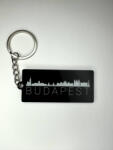  Budapest Skyline fekete prémium kulcstartó (CQ05519)