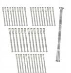  M4 Átmenő Csavarok Kilincsek Szereléséhez Nikkel 40 Db-os Csavar Készlet (M4DoorScrews 40szt)