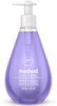 Ecover METHOD French Lavender folyékonyszappan, csepp alakú pumpás flakon, relaxáló levendula illat, bergamott, zsálya és kamilla jegyekkel, 354ml/flakon