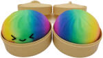  Dumpling squishy, gőzgombóc antistressz játék, normál (8, 5 cm), rainbow (KPD-DG-NORM-4) - officetrade