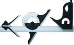 ACCUD Europe Set echer combinat 4 piese ACCUD 817-180-02 rigla 300mm, raportor si dispozitiv de centrare (817-180-02) Vinclu