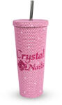 Crystal Nails - STRASSZKÖVES POHÁR - PINK