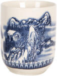 Clayre & Eef Cana portelan bej albastru 6x8 cm, 100 ml (6CEMU0068Xdeco)