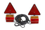 Kamar Set Triple, Kit Lampi auto, remorca, 7.5m, 5 functii, triunghi si magnet (L1855-B)