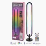 s-shop Lampă de Podea LED Multicoloră S-Eye, Control Telecomandă, Reacție la Muzică, Efecte RGB Dinamice, Design Modern, 105 cm - Iluminare Ambientală pentru Sufragerie, Dormitor, Birou