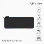 s-shop Mouse Pad RGB s-Eye XXL, Control Wi-Fi, Iluminare Inteligentă, 90x30cm Mouse pad