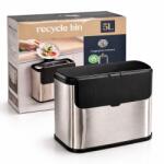 s-shop S-Eye Cos de Gunoi Suspendat 5L Inox - Rezistent la Amprente | Galeata Detasabila 100% Reciclata | Montaj Usa Dulap Bucatarie Cos de gunoi