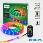 s-shop Bandă LED Philips Exterior 5 m RGB 1500 lm cu Telecomandă și Protecție IP44