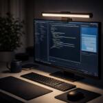 s-shop Lampa Monitor Laptop S-Eye Screen Bar LED 30cm, 130lm, 3 Moduri Lumina, Dimabila, USB-A, Negru