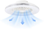 Erste Plafoniera Ventilator Erste Breezy 49cm 48W LED 15W Motor CCT Reglabila Design Modern 2in1 Telecomanda Inclusa Iluminat Silentios pentru Interior (EL0084351)