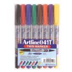 Artline Маркер 041T 2-в-1 8-бр. комплект (EK-041T/8W)