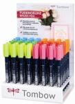 Tombow Маркер Fudenosuke твърд дисплей неон (48) (WS-BH-48P-2-A)