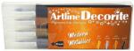 Artline Decorite brush Модерен металически комплект от 4 броя (EDF-FW4 Modern)