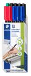 STAEDTLER Маркер Staedtler Lumocolor Perm 0, 6мм асорти (10) (318 B10)