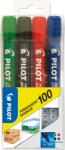 Pilot Маркер Pilot Permanent 100 кръгъл връх (4) (SCA-100-SET4)