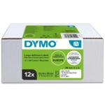 DYMO LabelWriter 36 мм x 89 мм стандартни етикети за адреси, 12 броя в опаковка (2093093)