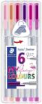 STAEDTLER Fineliner Triplus 0, 3мм Flamingo асорти (6) (334 SB6CS6)