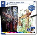 STAEDTLER Цветни моливи Super soft в метална кутия асортирани (24) (149C M24)